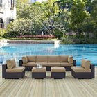 Modway Convene 8 Piece Outdoor Patio Sectional Set EEI-2204