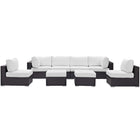 Modway Convene 8 Piece Outdoor Patio Sectional Set EEI-2204