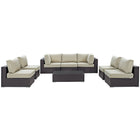 Modway Convene 8 Piece Outdoor Patio Sectional Set EEI-2205