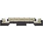 Modway Convene 8 Piece Outdoor Patio Sectional Set EEI-2205