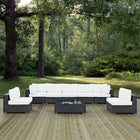 Modway Convene 8 Piece Outdoor Patio Sectional Set EEI-2205
