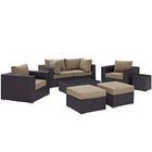 Modway Convene 8 Piece Outdoor Patio Sectional Set EEI-2206