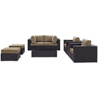 Modway Convene 8 Piece Outdoor Patio Sectional Set EEI-2206