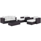 Modway Convene 8 Piece Outdoor Patio Sectional Set EEI-2206