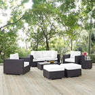 Modway Convene 8 Piece Outdoor Patio Sectional Set EEI-2206