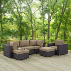 Modway Convene 6 Piece Outdoor Patio Sectional Set