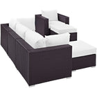 Modway Convene 6 Piece Outdoor Patio Sectional Set