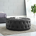 Modway Amour Upholstered Vinyl Ottoman
