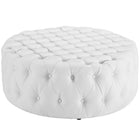 Modway Amour Upholstered Vinyl Ottoman  