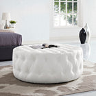 Modway Amour Upholstered Vinyl Ottoman