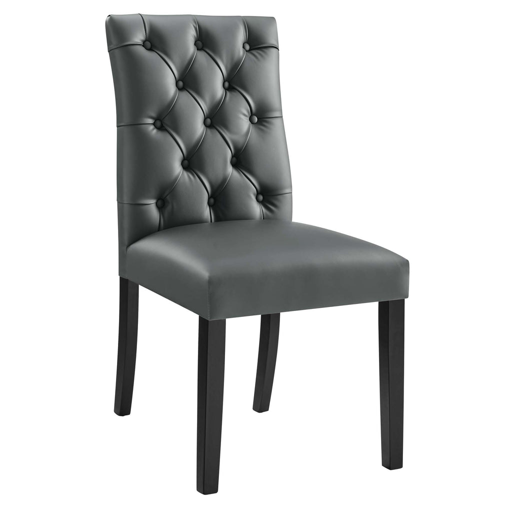 Modway Duchess Button Tufted Vegan Leather Dining Chair  