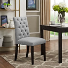 Modway Duchess Button Tufted Fabric Dining Chair