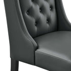 Modway Baronet Button Tufted Vegan Leather Dining Chair