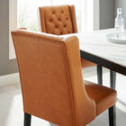 Modway Baronet Button Tufted Vegan Leather Dining Chair