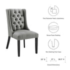 Modway Baronet Button Tufted Fabric Dining Chair