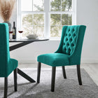Modway Baronet Button Tufted Fabric Dining Chair