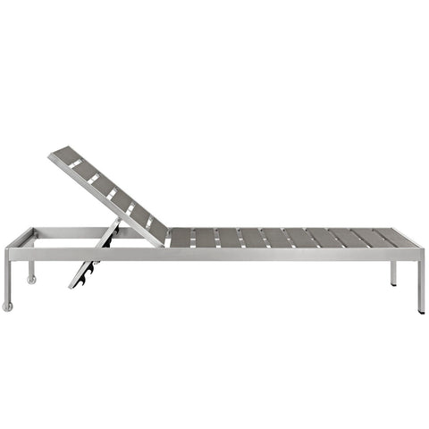 Modway Shore Outdoor Patio Aluminum Chaise  