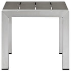 Modway Shore Outdoor Patio Aluminum Side Table