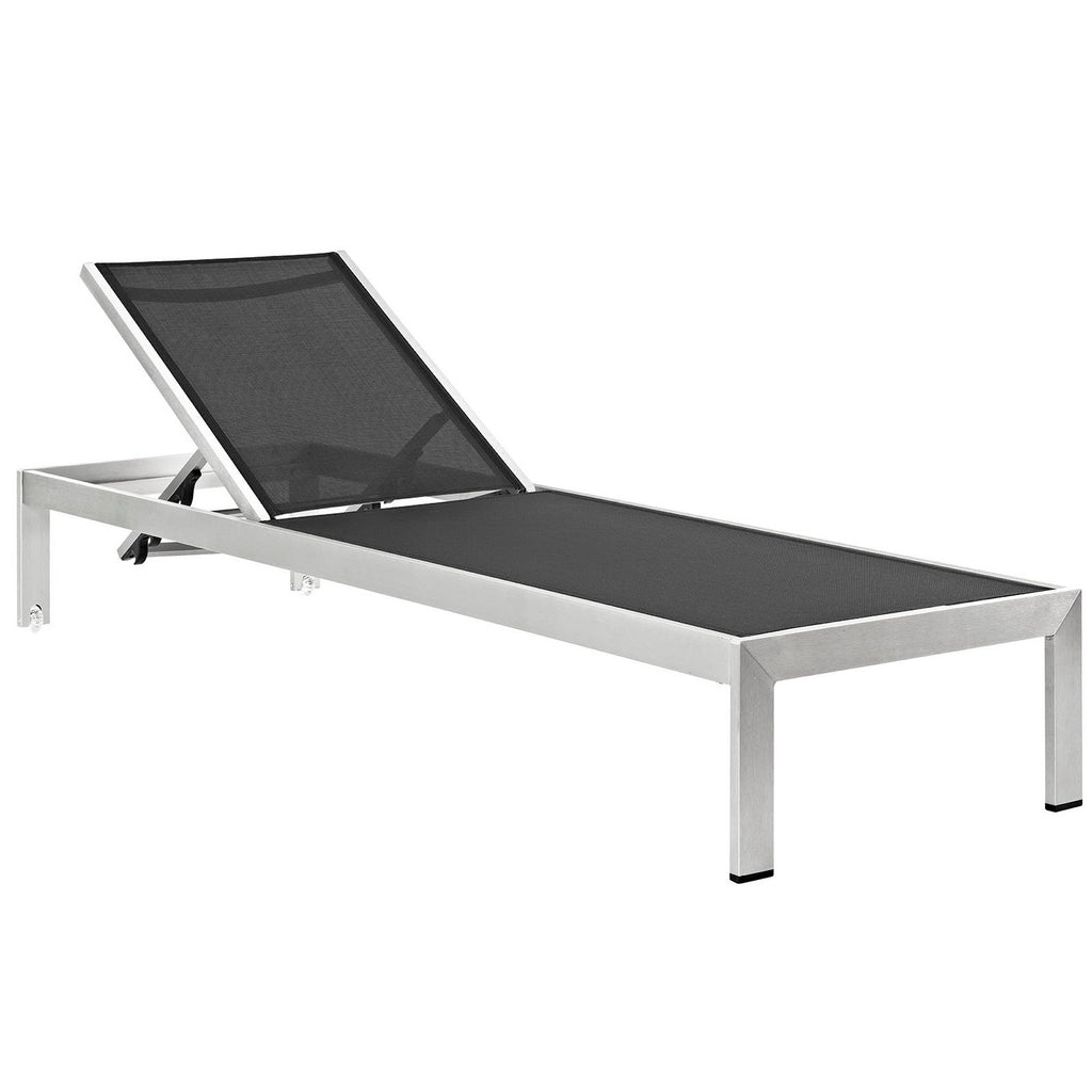 Modway Shore Outdoor Patio Aluminum Mesh Chaise  