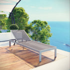 Modway Shore Outdoor Patio Aluminum Mesh Chaise