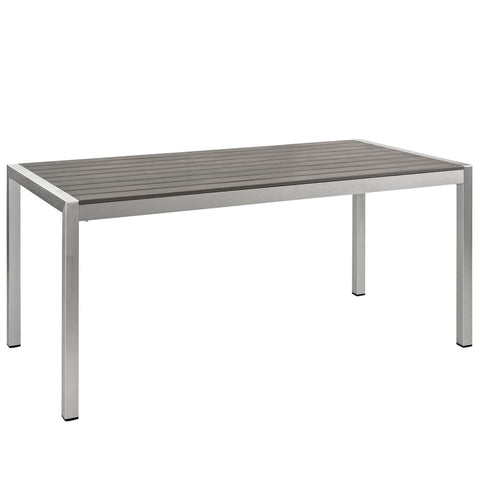 Modway Shore Outdoor Patio Aluminum Dining Table  