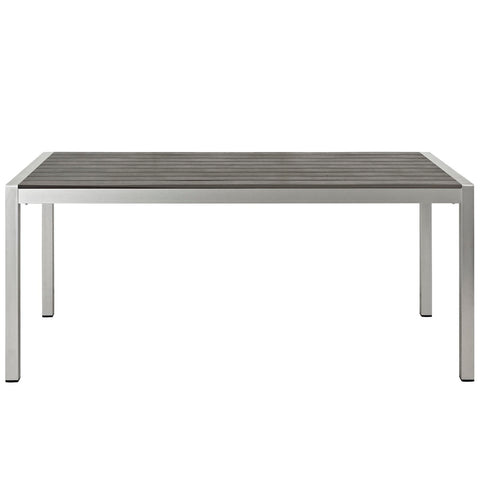 Modway Shore Outdoor Patio Aluminum Dining Table  