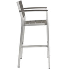 Modway Shore Outdoor Patio Aluminum Bar Stool