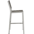 Modway Shore Outdoor Patio Aluminum Armless Bar Stool