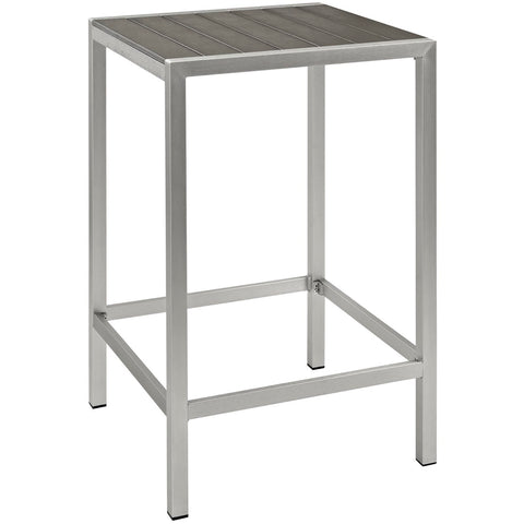 Modway Shore Outdoor Patio Aluminum Bar Table  