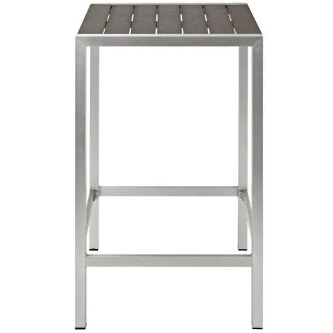 Modway Shore Outdoor Patio Aluminum Bar Table  