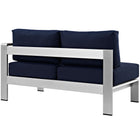 Modway Shore Right-Arm Corner Sectional Outdoor Patio Aluminum Loveseat