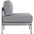 Modway Shore Armless Outdoor Patio Aluminum Chair