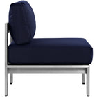 Modway Shore Armless Outdoor Patio Aluminum Chair