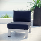 Modway Shore Armless Outdoor Patio Aluminum Chair