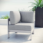 Modway Shore Outdoor Patio Aluminum Corner Sofa
