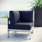 Modway Shore Outdoor Patio Aluminum Corner Sofa