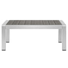 Modway Shore Outdoor Patio Aluminum Coffee Table