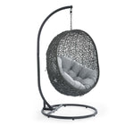 Modway Hide Outdoor Patio Swing Chair With Stand  