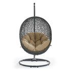 Modway Hide Outdoor Patio Swing Chair With Stand