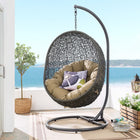 Modway Hide Outdoor Patio Swing Chair With Stand
