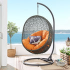 Modway Hide Outdoor Patio Swing Chair With Stand