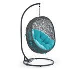 Modway Hide Outdoor Patio Swing Chair With Stand  