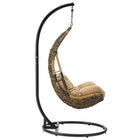 Modway Abate Wicker Rattan Outdoor Patio Swing Chair