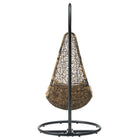 Modway Abate Wicker Rattan Outdoor Patio Swing Chair