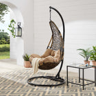 Modway Abate Wicker Rattan Outdoor Patio Swing Chair