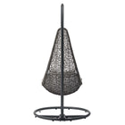 Modway Abate Wicker Rattan Outdoor Patio Swing Chair