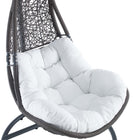 Modway Abate Wicker Rattan Outdoor Patio Swing Chair