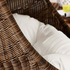 Modway Bean Outdoor Patio Wood Swing Chair With Stand