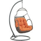 Modway Arbor Outdoor Patio Wood Swing Chair  