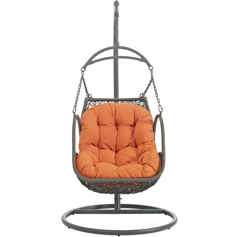 Modway Arbor Outdoor Patio Wood Swing Chair  